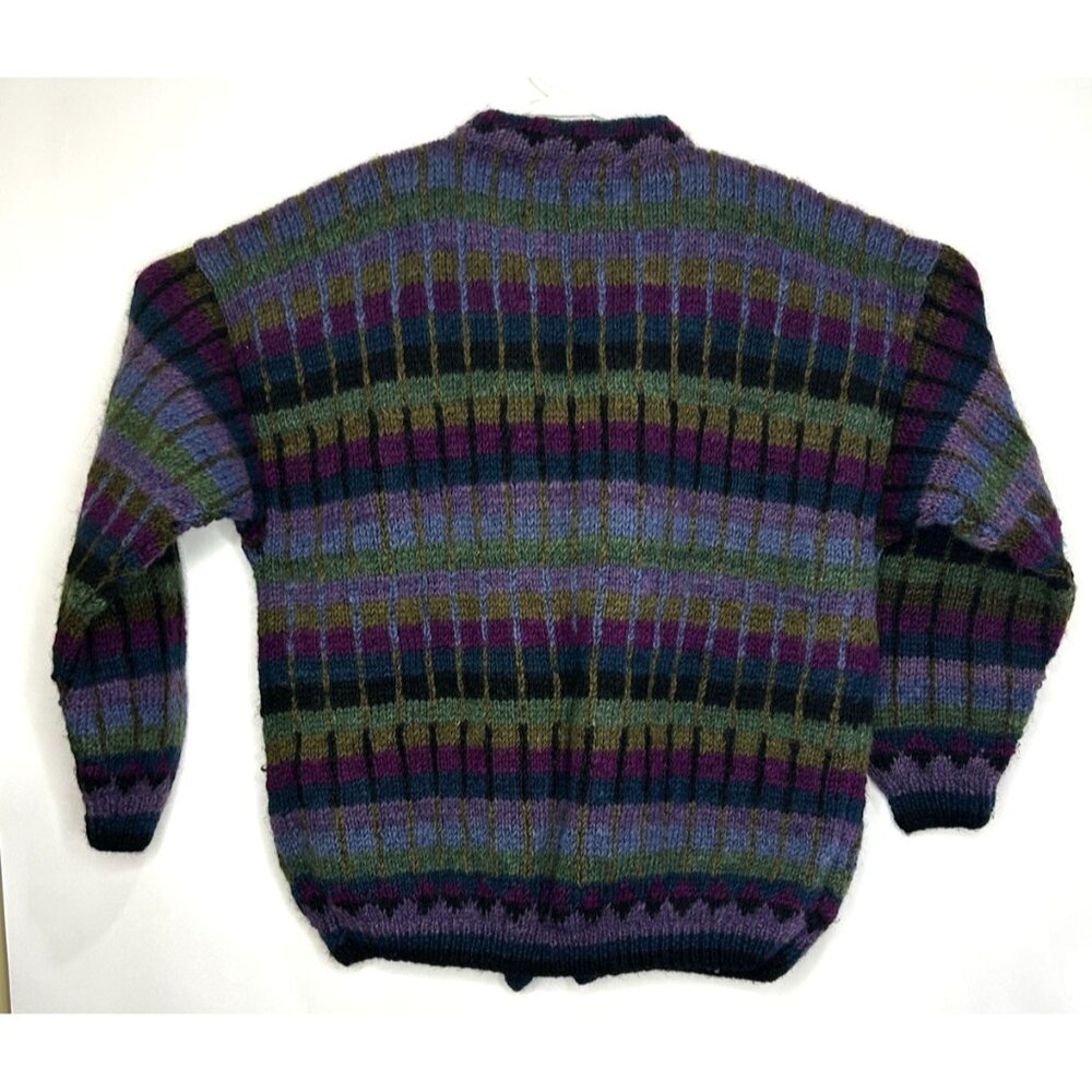 100% Himalayan Wool Sweater Cozy Cottage Vintage Nepal Lost Horizons Medium - Picture 8 of 16
